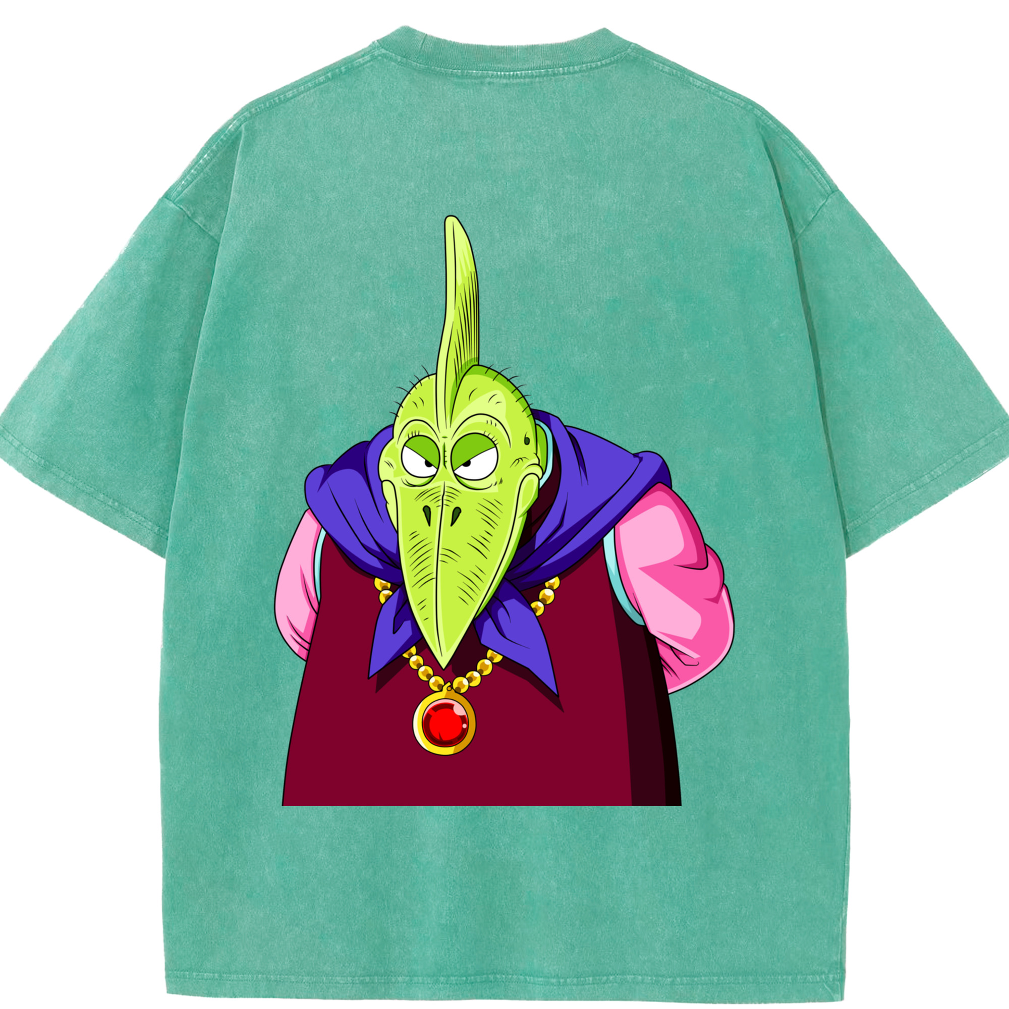 （画像用） ドラゴンボール DRAGON BALL 綿100% ヴィンテージ風 半袖Tシャツ（背面プリント）